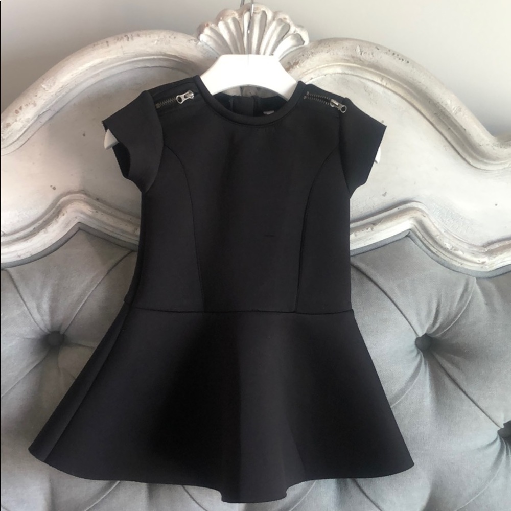 PLKids toddler girls black scuba dress summer sz2
